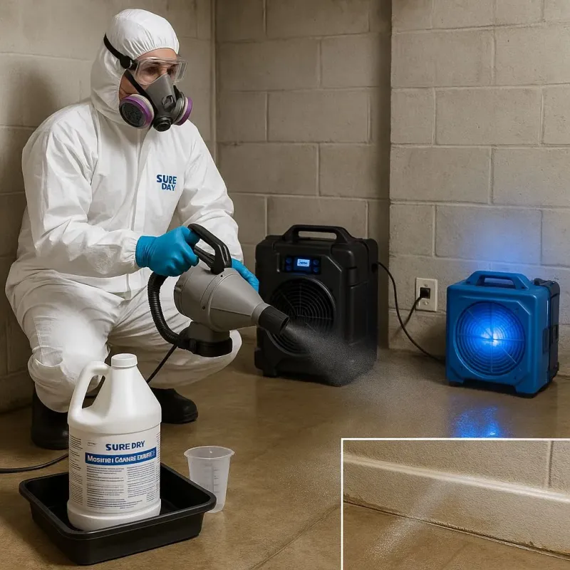 Sanitization and Odor Removal process in Bedford Heights, OH